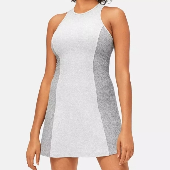 Outdoor Voices Athena Racerback Dress Heathered Gray - Picture 1 of 5